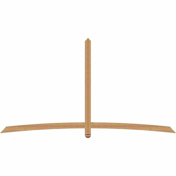 Ekena Millwork Bellingham Timber Gable Bracket, Western Red Cedar, 108"W x 58"H x 3 1/2"D x 3 1/2"F, 13/12 Pitch GBW108X58X0404BEL00SWR - main